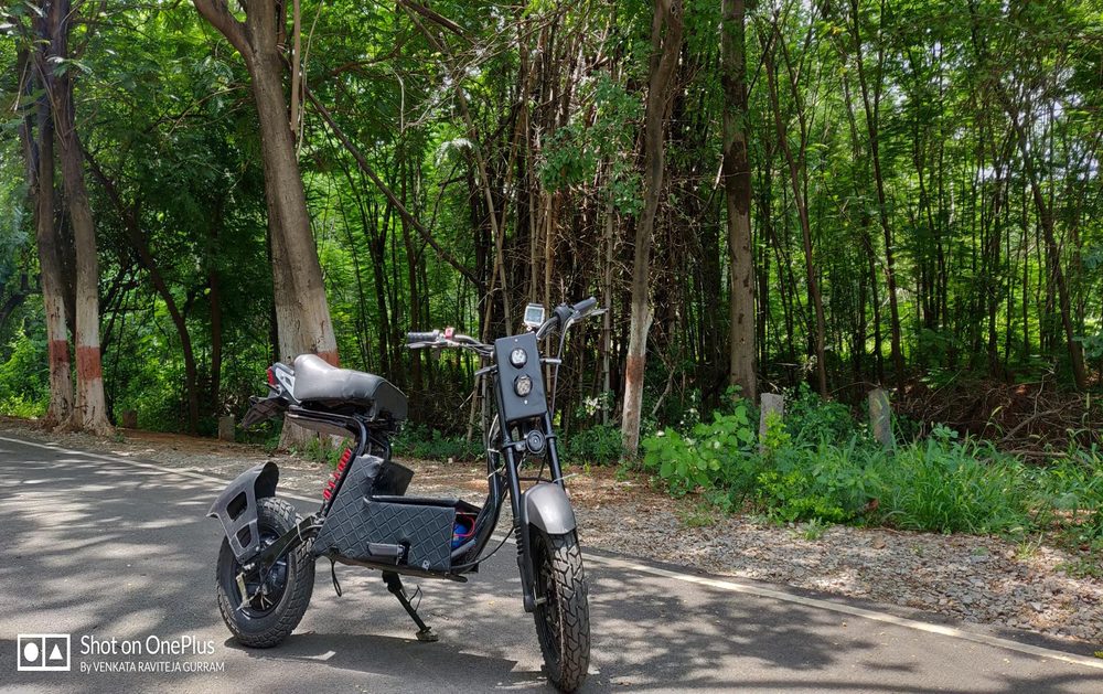 Finished electric two-wheeler